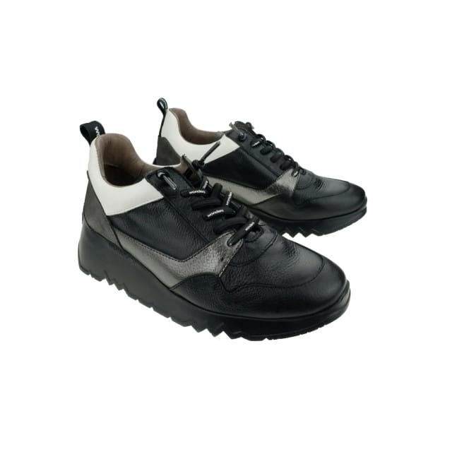 Wonders Suki - dames sneaker - Zwart - maat 37 (EU) 4 (UK)