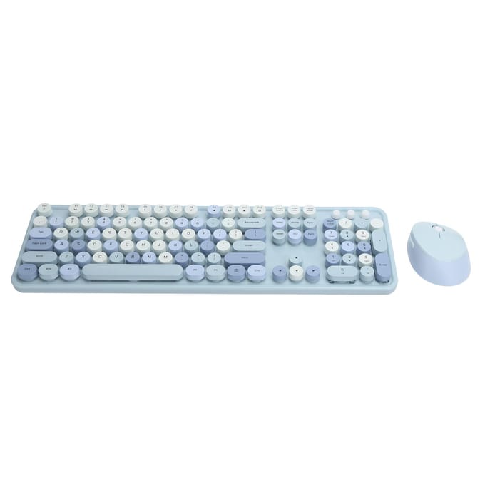 Draadloze Toetsenbord Muis Combo USB-stick Ergonomisch Mechanisch Handgevoel voor Windows