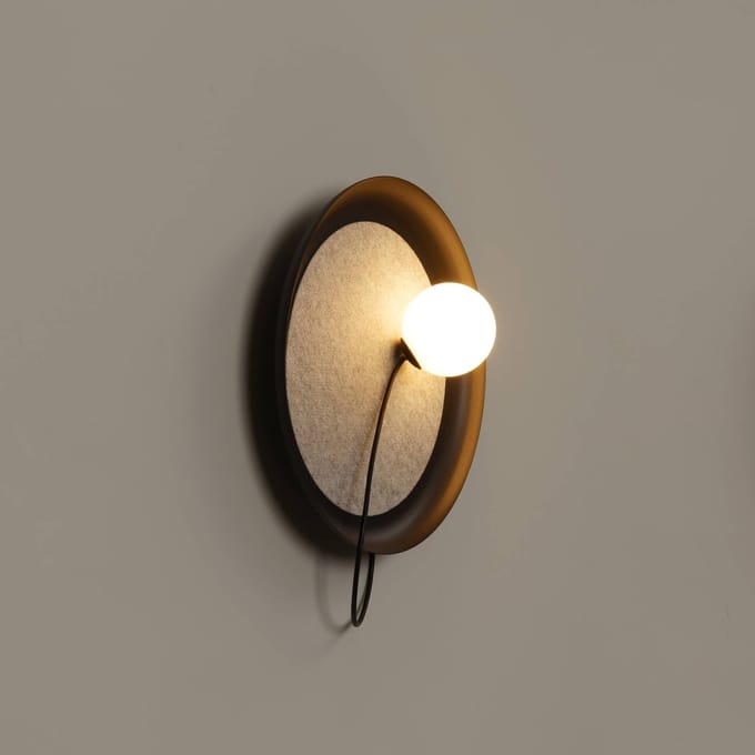 Milan Iluminación Milan Wire wandlamp Ø 38 cm antraciet