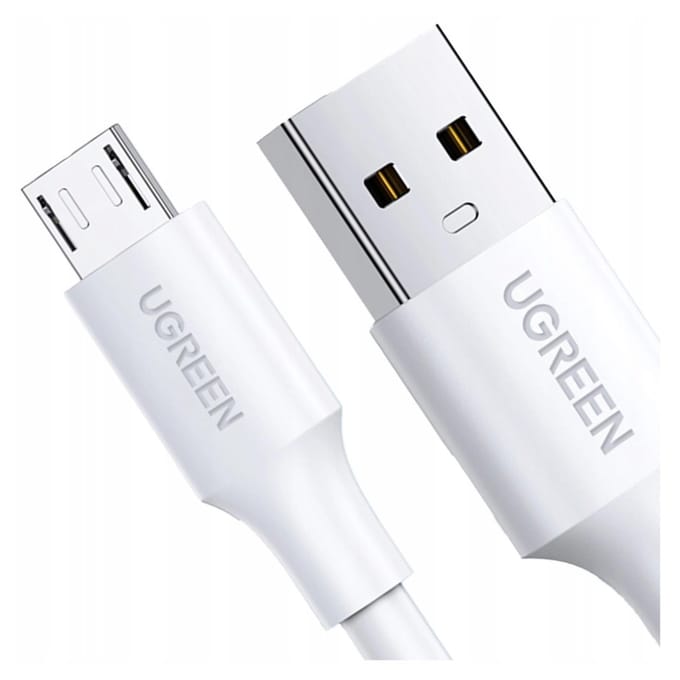 Kabel USB naar Micro USB Ugreen Us289 Qc 3.0 2.4A 2M (Biały)