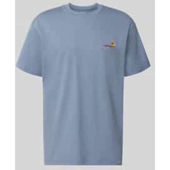 Regular fit t-shirt van pure katoen model 'American Script'