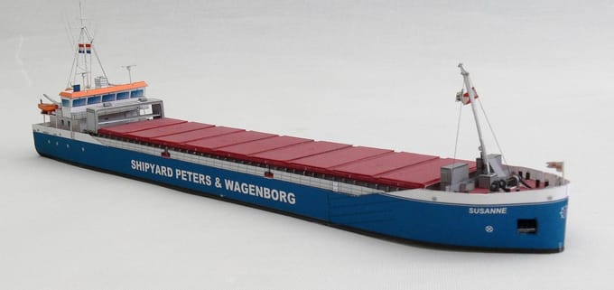 SSCC Susanne Nederlands Zeeschip Bouwplaat - Schaal 1:250 - Karton