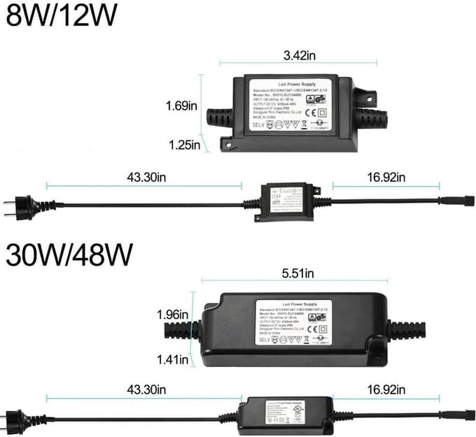 Waterdichte 30W LED Driver Transformator voor Buiten - DC 12V Adapter