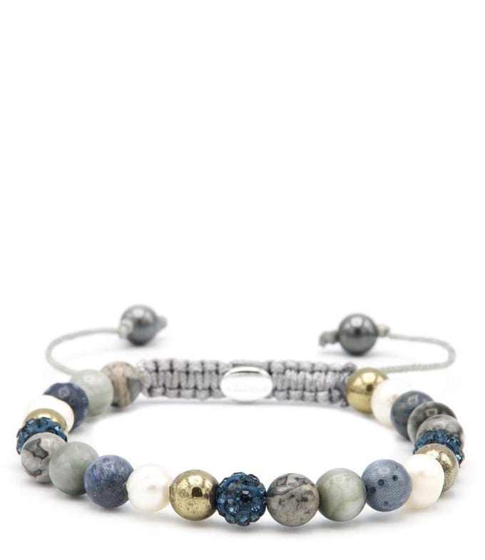 Spiral Pearls Rock xs (blue crystal) 83654 (Lengte: 17.50-19.00 cm)