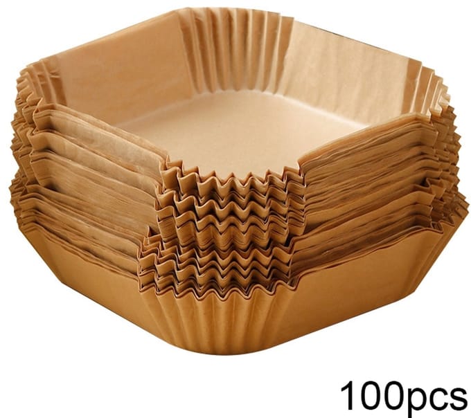 Airfryer wegwerppapier voor friteuse 16 cm 100 st Naturel