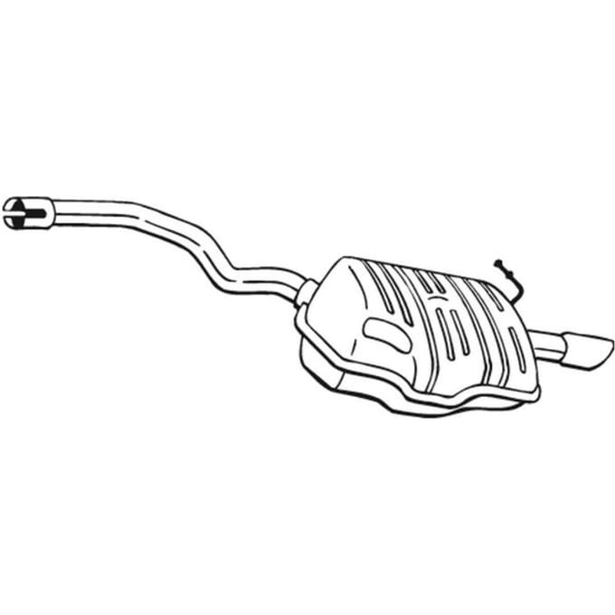 Geluiddemper achter BOSAL 220-453