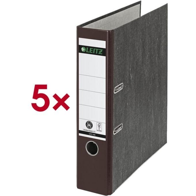 Plastic Lever Arch File A4 80mm 180° - A4 - Brown - 600 sheets - 8 cm - 81 mm - 320 mm