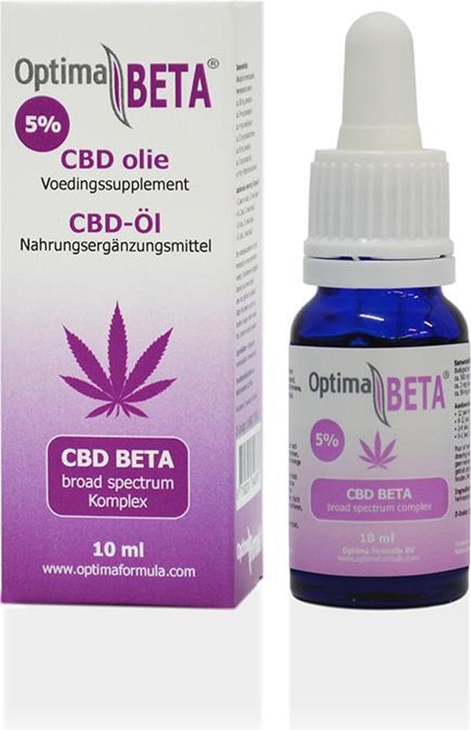 BETA CBD complex olie 5%, Optima Formula, 100% zuiver CBD olie complex, 10ml