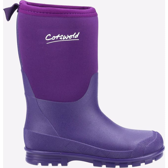 Cotswold Hilly Neoprene Tpr+neopreen Kinderen Paarse Regenlaarzen