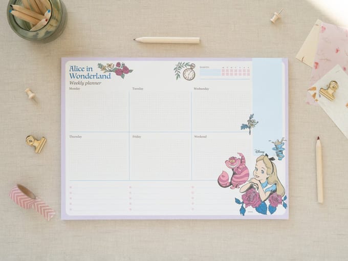 Alice in Wonderland Weekplanner
