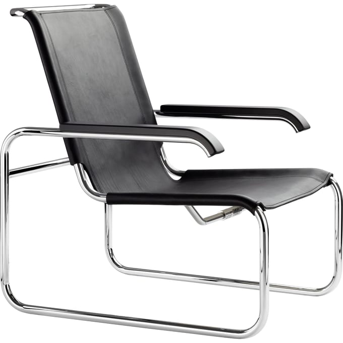 Thonet - S 35 L Fauteuil - zwart