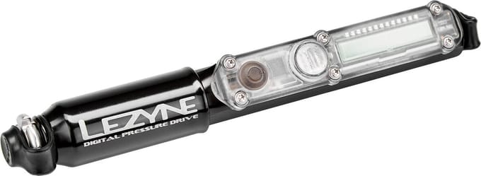 Lezyne Digital Pressure Drive – Minipomp – Handpomp – Inclusief digitale drukmeter – Fietsaccessoires - Zwart