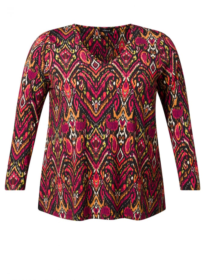 COLLETTA Nyssa Tops - Soft Red/Multi Colou