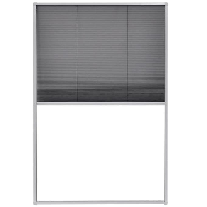 vidaXL - Raamhor - plissé - 80x120 - cm - aluminium