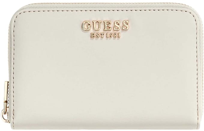 GUESS portemonnee Laurel II SLG Medium Zip Around Wallet Stone crème