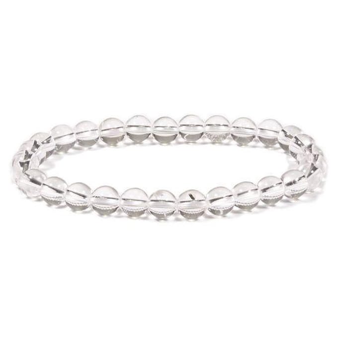 Armband bergkristal (±6mm)