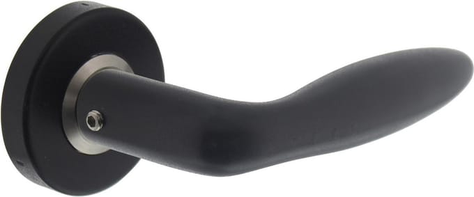 Intersteel Deurkruk Jupiter op rozet mat zwart