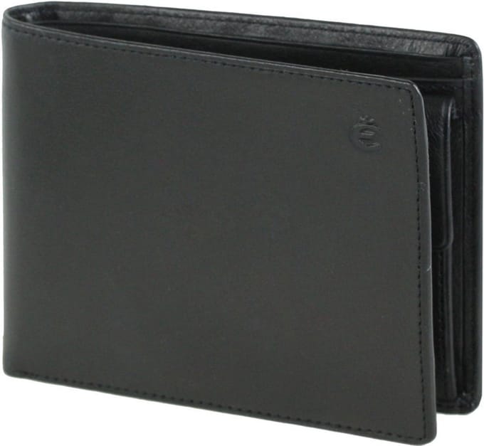 Esquire Logo Portemonnee VII Leer 12 cm - Jongens - Horizontaal - schwarz