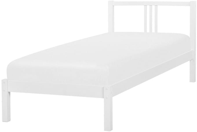VANNES - Eenpersoonsbed - Wit - 90 x 200 cm - Dennenhout