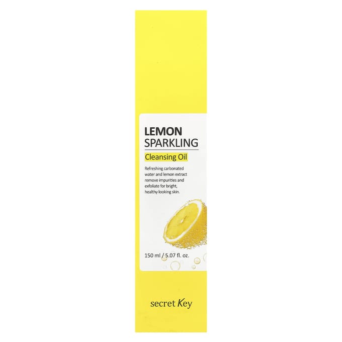 Secret Key, Huile Nettoyante Pétillante au Citron, 5,07 fl oz (150 ml) white