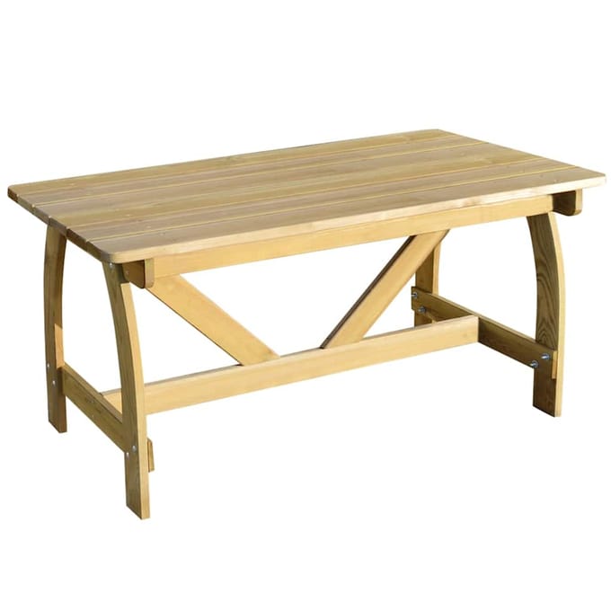 vidaXL - Tuintafel - 150x74x75 - cm - geïmpregneerd - grenenhout