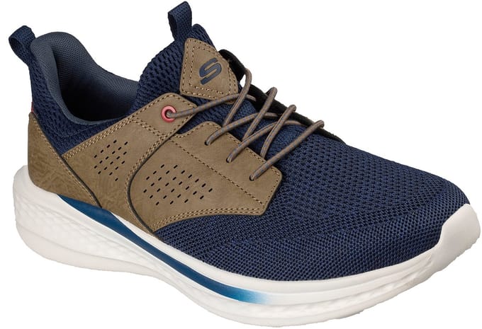 Skechers Slade heren sneaker - Blauw multi