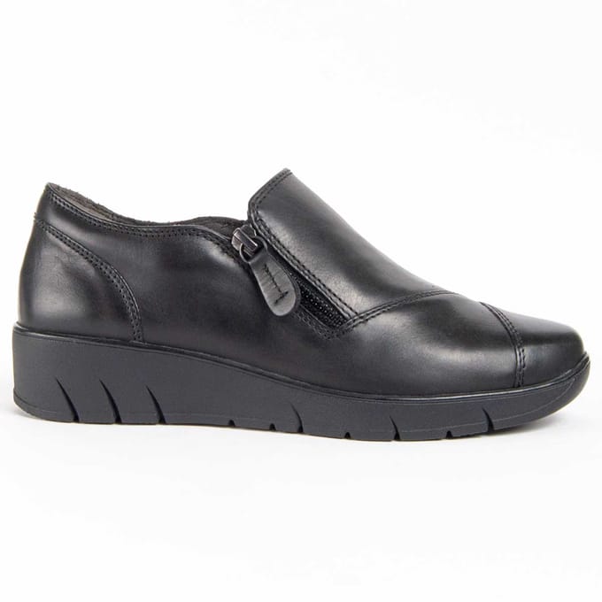 Purapiel mocassin Ailina2 Zwart