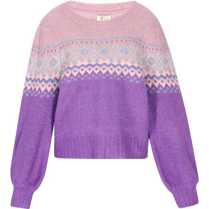 IZIA Jumper Dames Violet veelkleurig