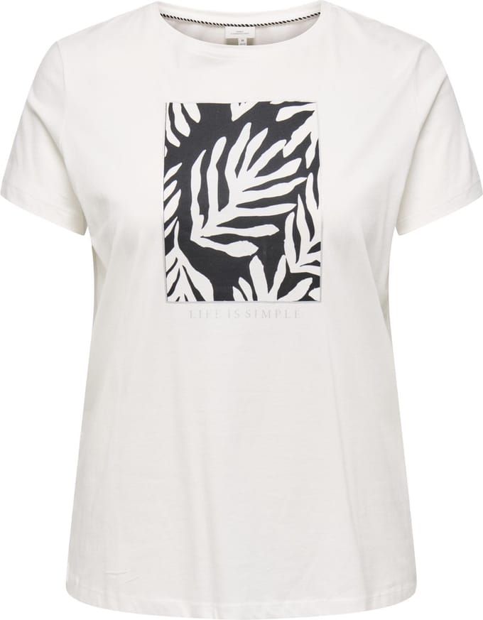 ONLY CARMAKOMA - CARBOOSTERY LIFE SS REG TEE JRS - Dames - T-shirts