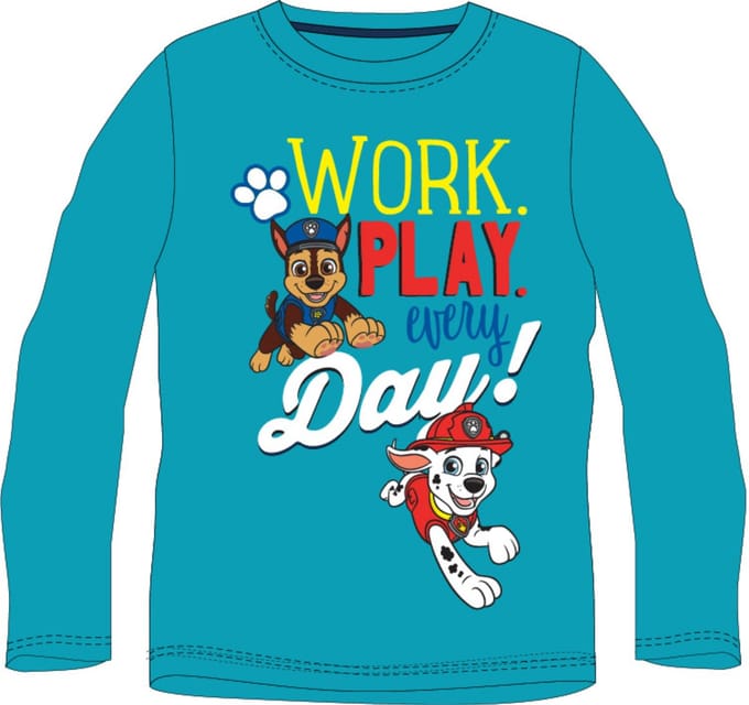 PAW Patrol Shirt - Petrol - Katoen - Maat 98