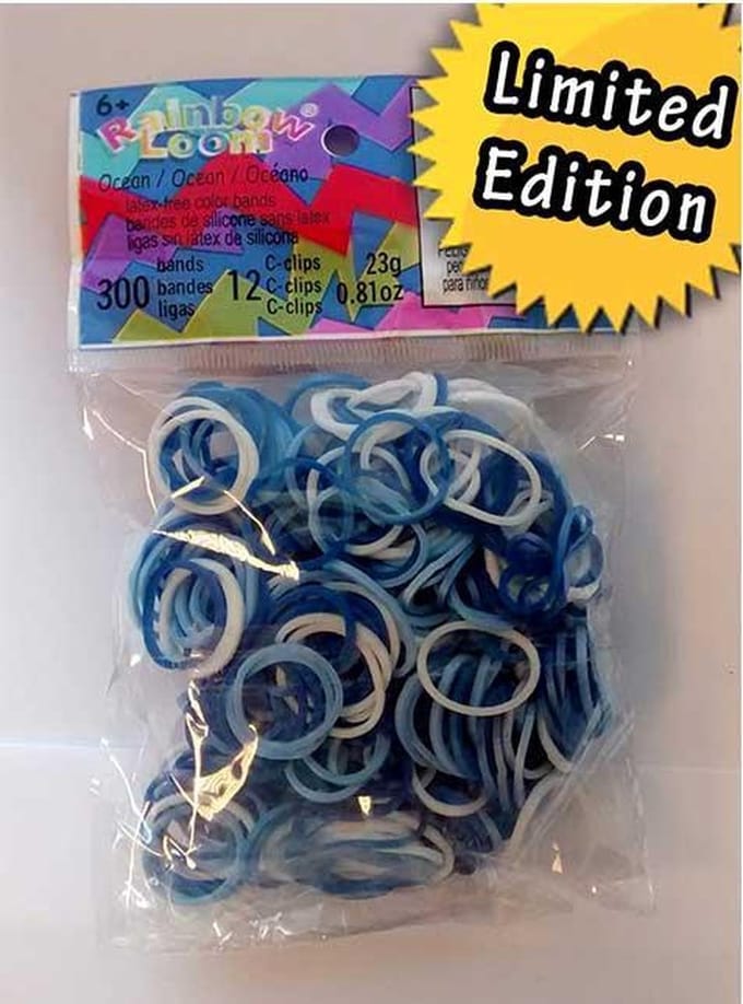 Rainbow Loom Elastiekjes - Ocean - 300 stuks