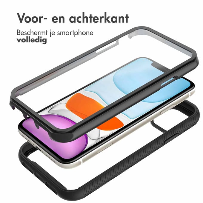 imoshion Hoesje - Geschikt voor Apple iPhone 11 - 360° Full Protective Case - Zwart