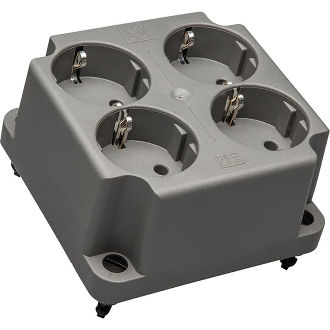 ABB 4-Gang Schuko Socket Afdekking 3640 Gerecycled - 1SPA007130F9260 - E3YDU