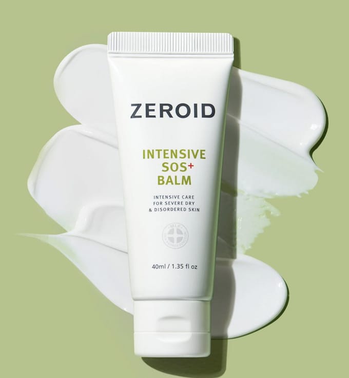 ZEROID SOS Plus Baume Intensif Réparation Intensive de la Barrière Hydratant 40ml 1 Pack (40ml)