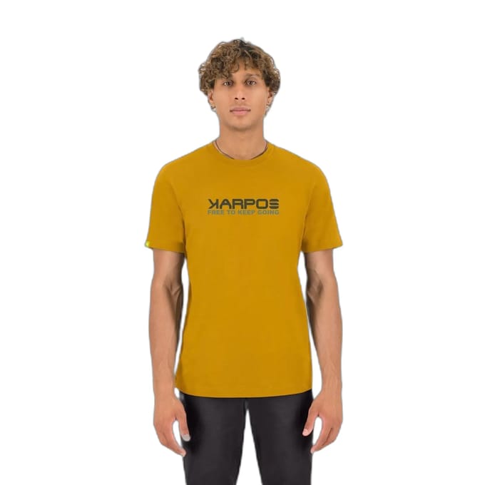 Karpos Loma Cotton T-shirt Met Korte Mouwen Geel S Man