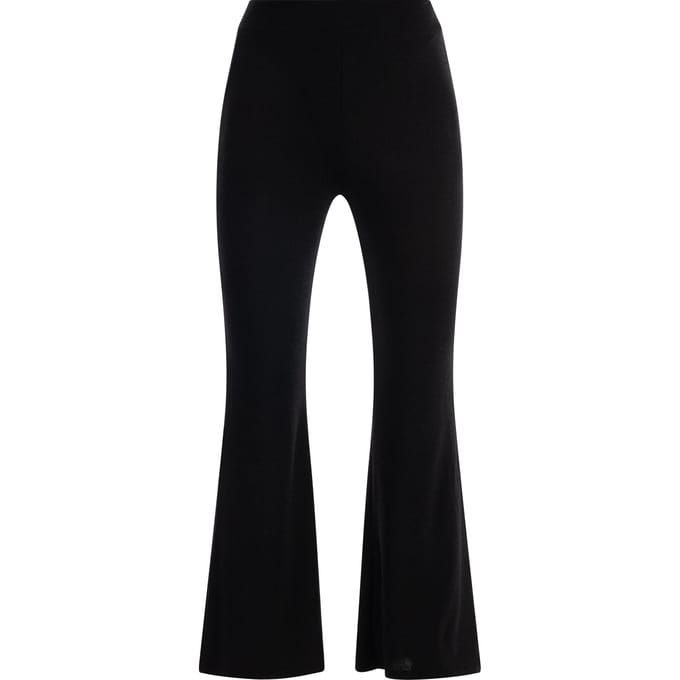 Faina Jerseybroek met glanzend garen Dames zwart