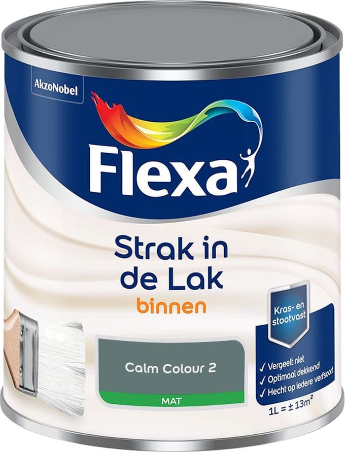 Flexa - Strak In De Lak Binnenlak Mat - Calm Colour 2 - Mengverf - 1 L