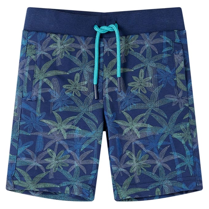 vidaXL - Kindershorts - met - trekkoord - 116 - marineblauw