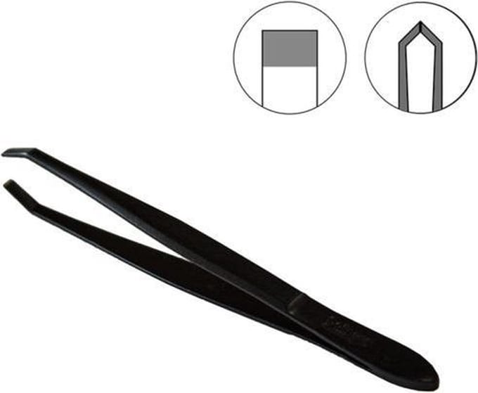 Disna zwarte RVS pincet 9cm (Solingen)
