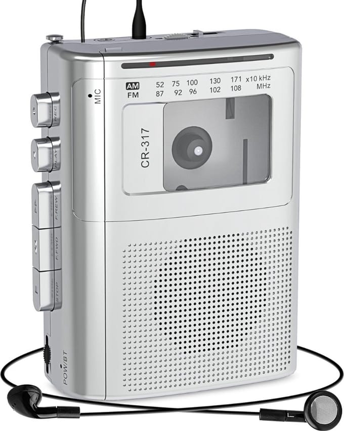 MKSS® Cassette Speler - Walkman - Zilver