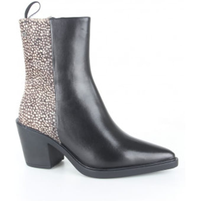Maruti - Gisele Enkellaarsjes op hak Pixel - Black/Pixel Black - 37