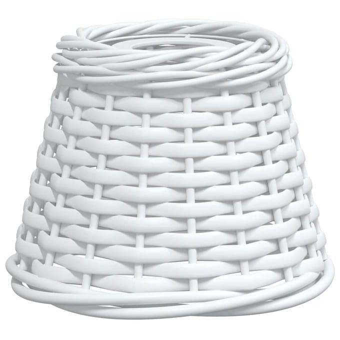 vidaXL - Plafondlampenkap - Ø15x12 - cm - wicker - wit