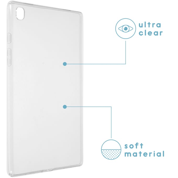 imoshion Tablet Hoes - Geschikt voor Samsung Galaxy Tab A7 - Softcase Backcover tablet - Transparant