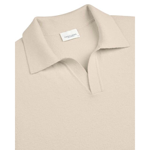 Profuomo poloshirt korte mouw beige
