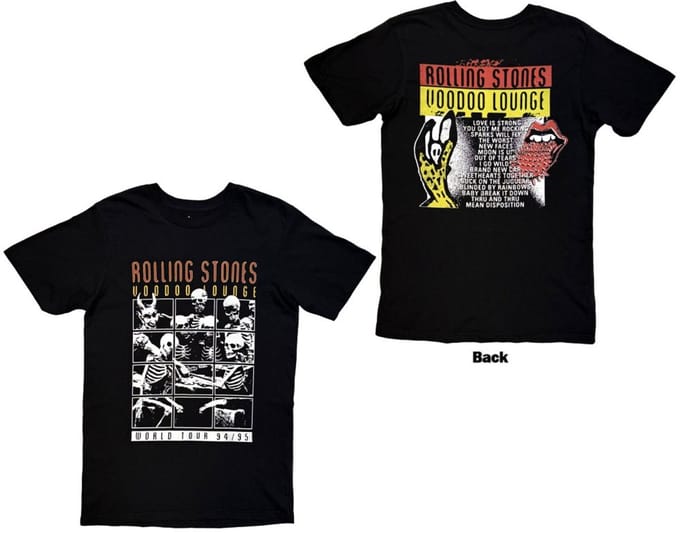 The Rolling Stones - Voodoo Lounge Heren Tshirt - S - Zwart