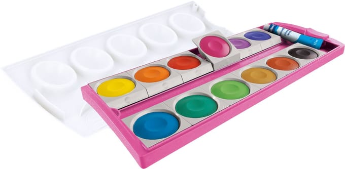 Pelikan dekverfdoos 735/K12V glitter roze 12 kleuren