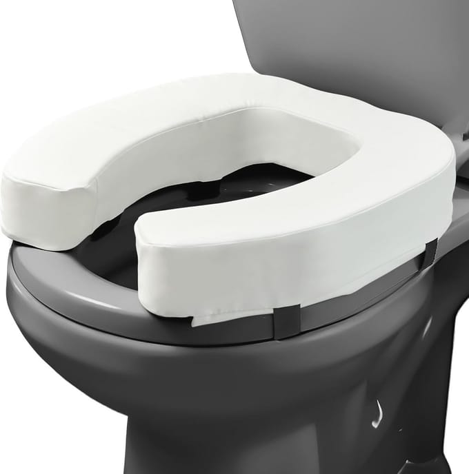 Verhoogd Toiletzitting Kussen voor Senioren - 7,6 cm Extra Hoogte