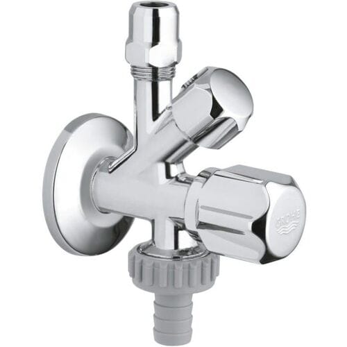 Grohe Original WAS Combination corner valve 1/2" x 3/8" x 3/4" Art. 22035000