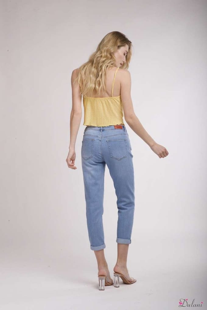 Broek Toxik3 hoge taille boyfriend jeans