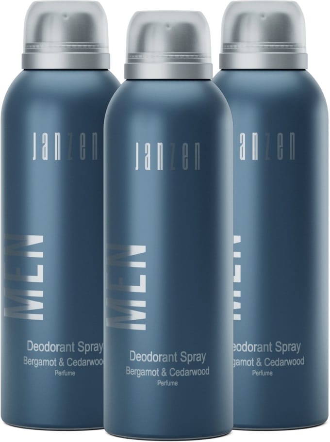 JANZEN Deodorant Spray For Men 3-pack